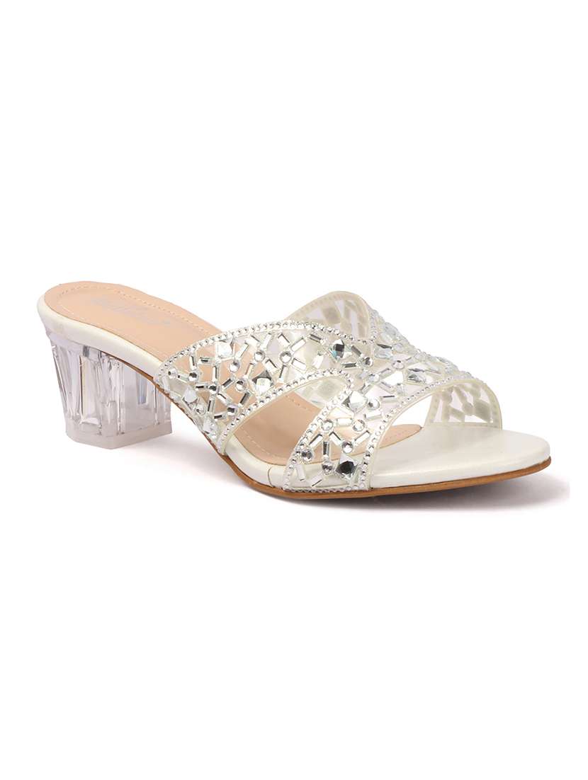 women embellished slip on sandal - 22307586 -  Standard Image - 3