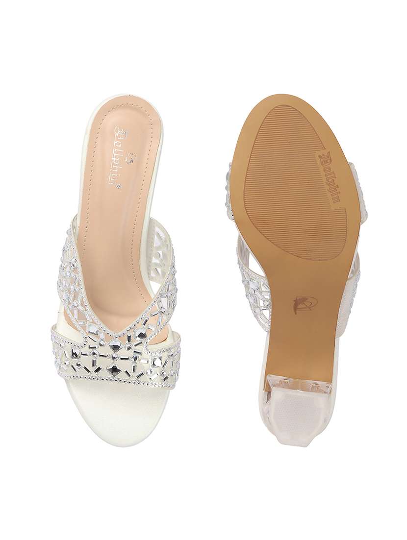 women embellished slip on sandal - 22307586 -  Standard Image - 5