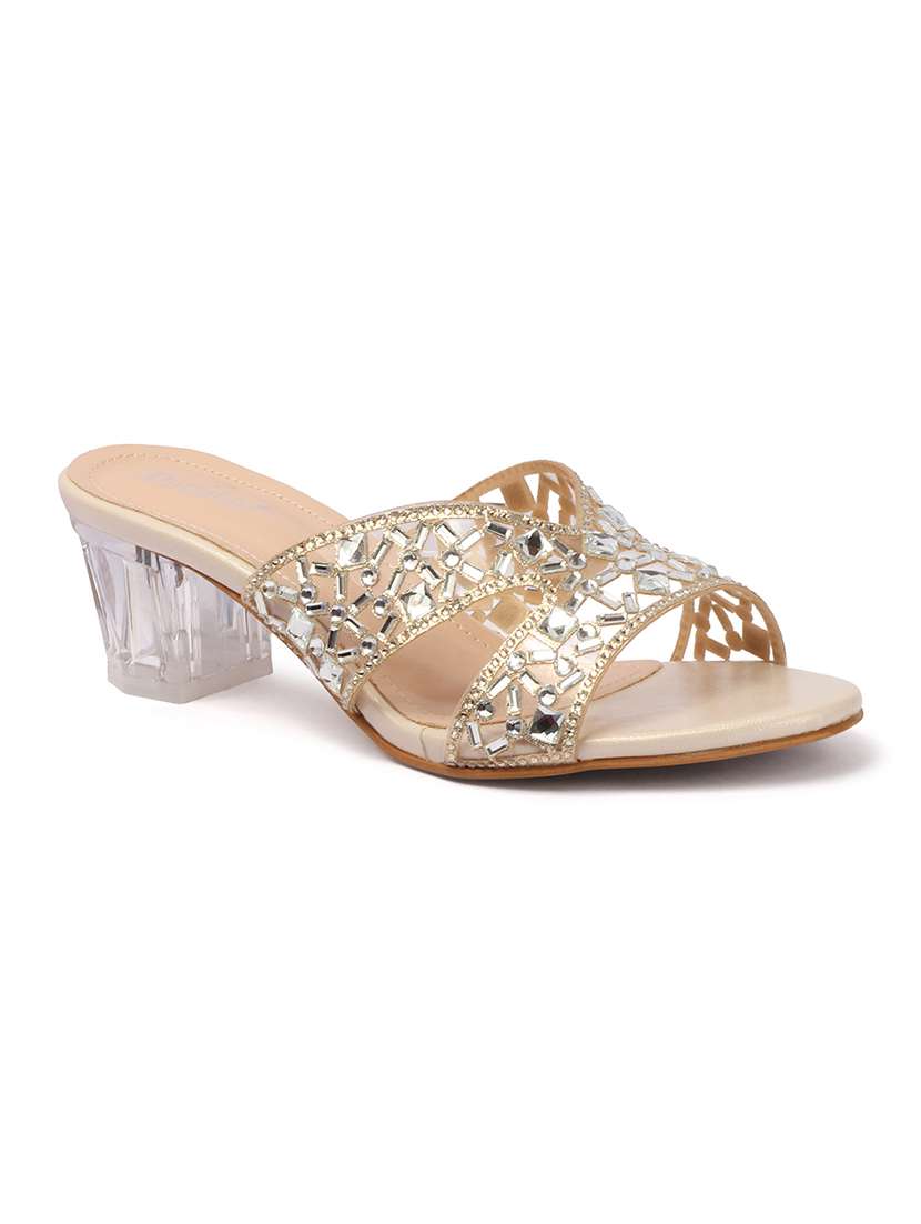 women embellished slip on sandal - 22307587 -  Standard Image - 3