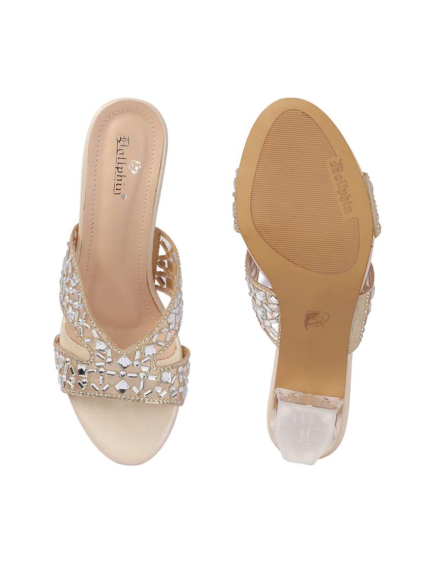 women embellished slip on sandal - 22307587 -  Standard Image - 5