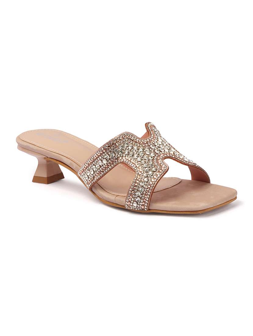 women embellished slip on sandal - 22307589 -  Standard Image - 3