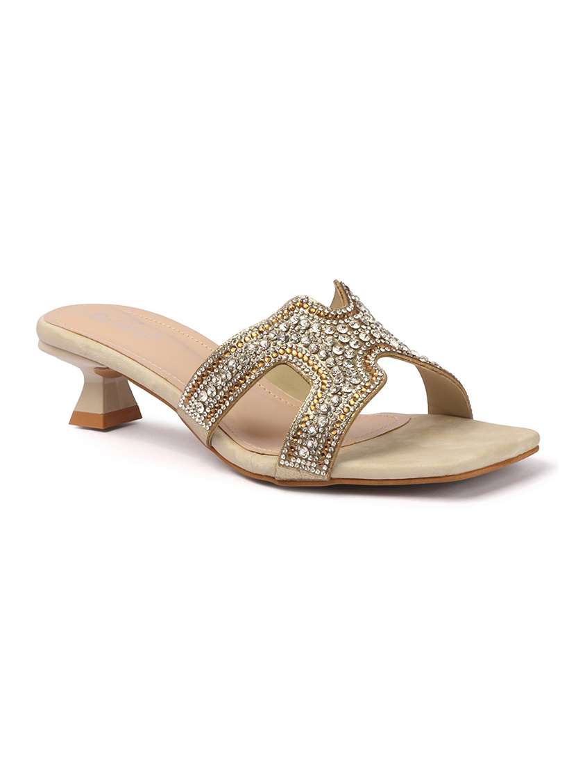 women embellished slip on sandal - 22307590 -  Standard Image - 3