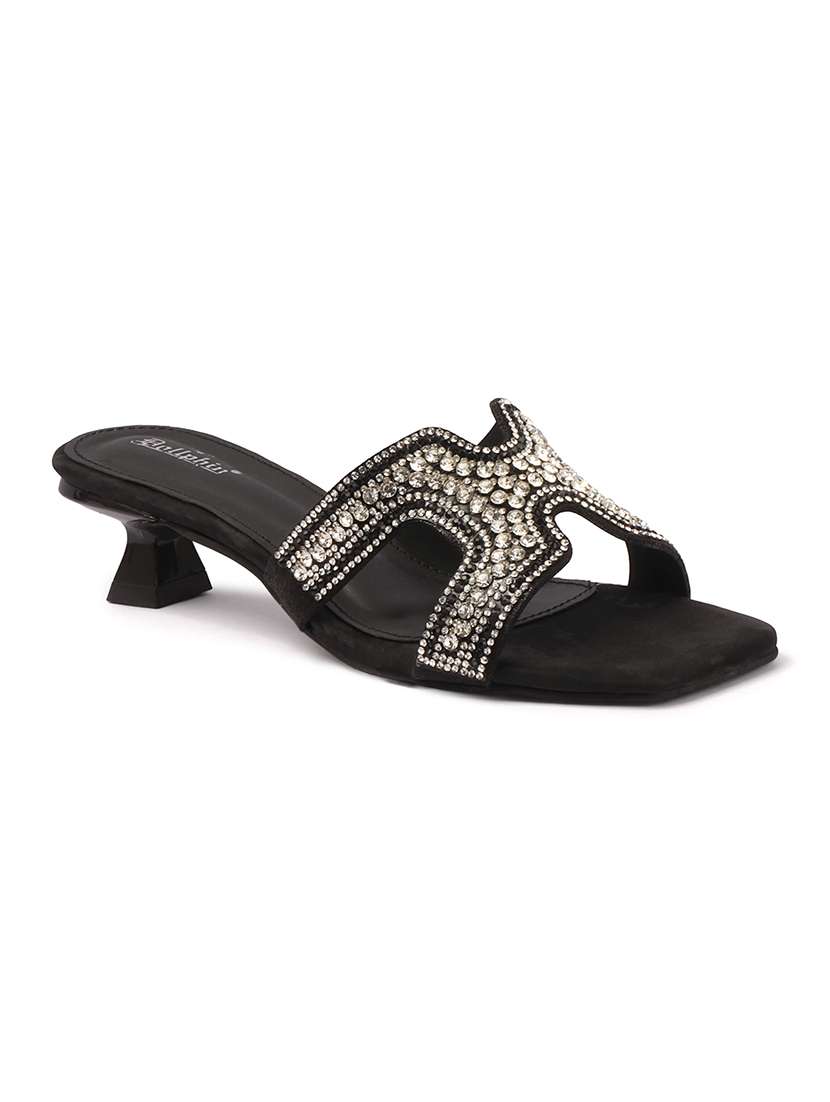 women embellished slip on sandal - 22307591 -  Standard Image - 3