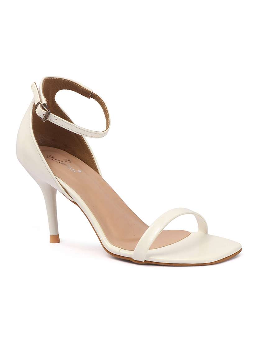 women solid ankle strap heels - 22307595 -  Standard Image - 3