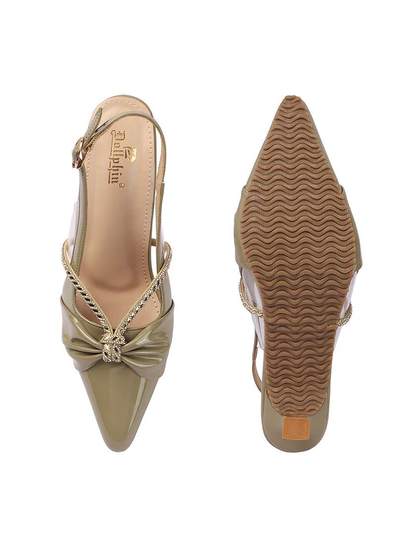 women embellished back strap pump - 22307608 -  Standard Image - 5