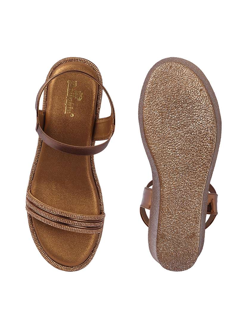 women embellished slip on platform wedge - 22307613 -  Standard Image - 5