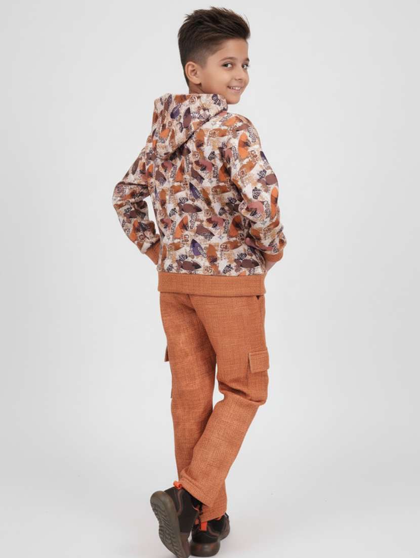 boys printed hoodie and cargo co-ord set - 22307642 -  Standard Image - 3