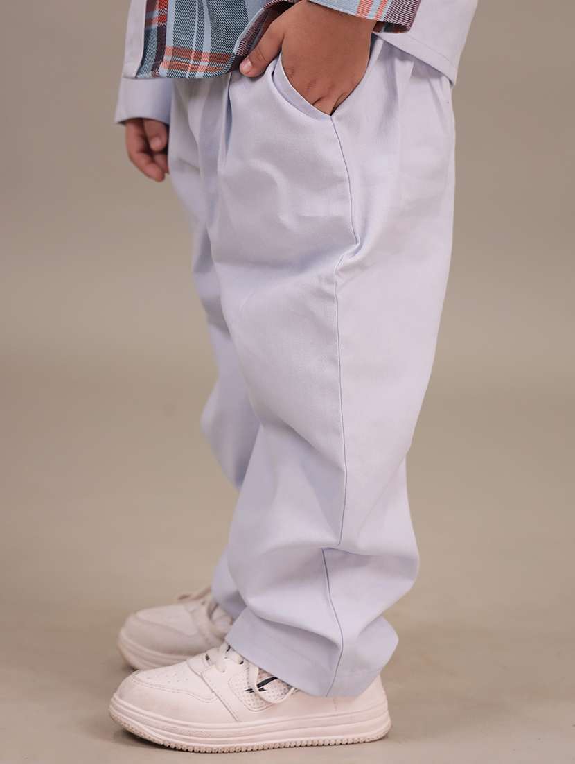 boys checkered shirt and trouser co-ord set - 22307644 -  Standard Image - 5