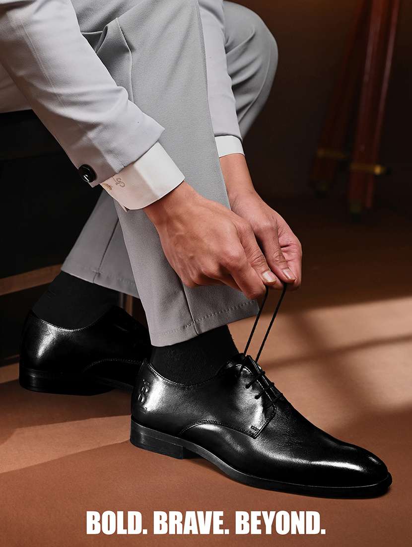 men black lace-up derby - 22307664 -  Standard Image - 3