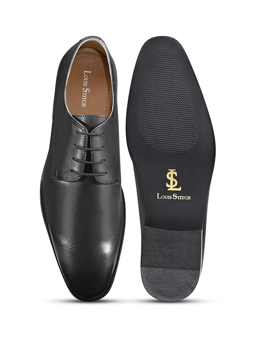 men black lace-up derby - 22307664 -  Standard Image - 5