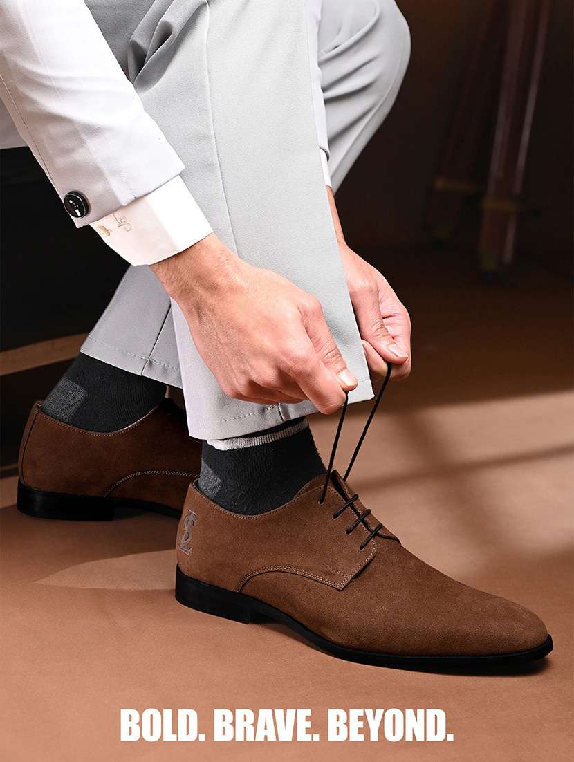 men brown lace up derby - 22307668 -  Standard Image - 3