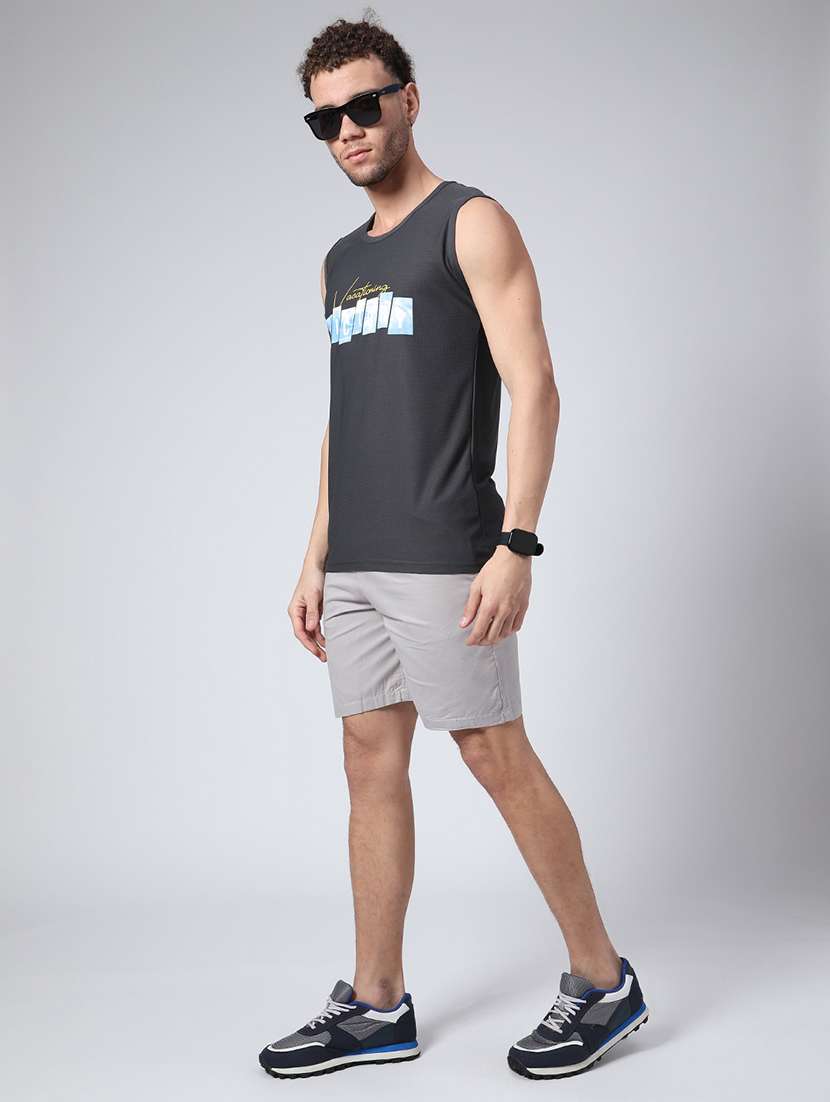 men solid mid rise regular fit shorts - 22309812 -  Standard Image - 5