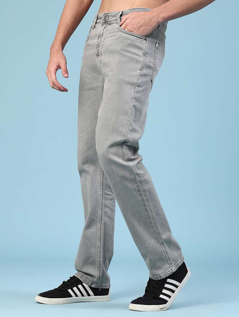 grey cotton jeans