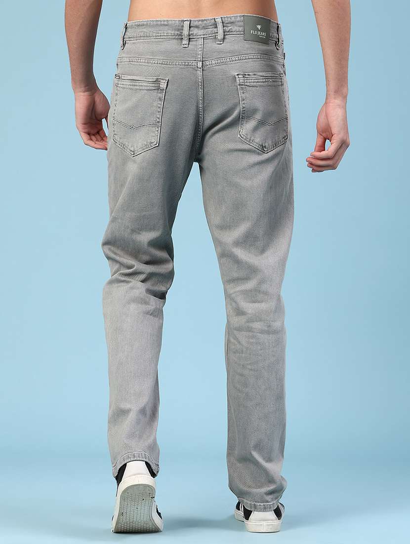 Grey Cotton Jeans - 22309945 -  Standard Image - 3