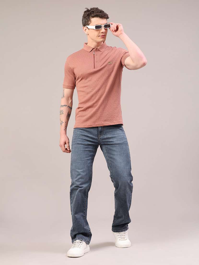 Men Washed Mid Rise Full Length Straight Jeans - 22309956 -  Standard Image - 5