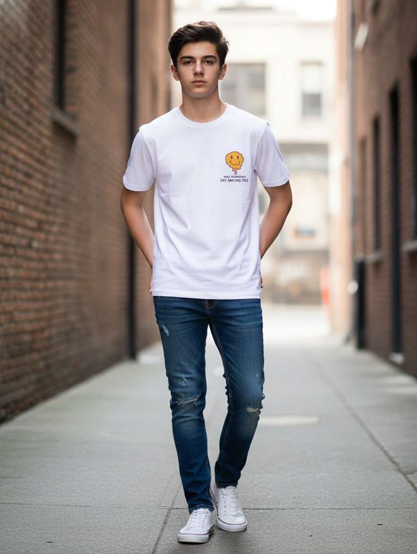 boys printed short sleeve t-shirt
