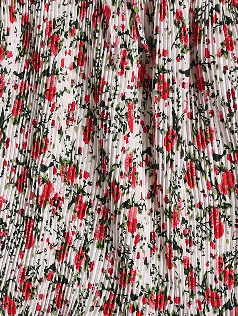 Kids Off White Polyester Pleated Skirt - 22310377 -  Standard Image - 3