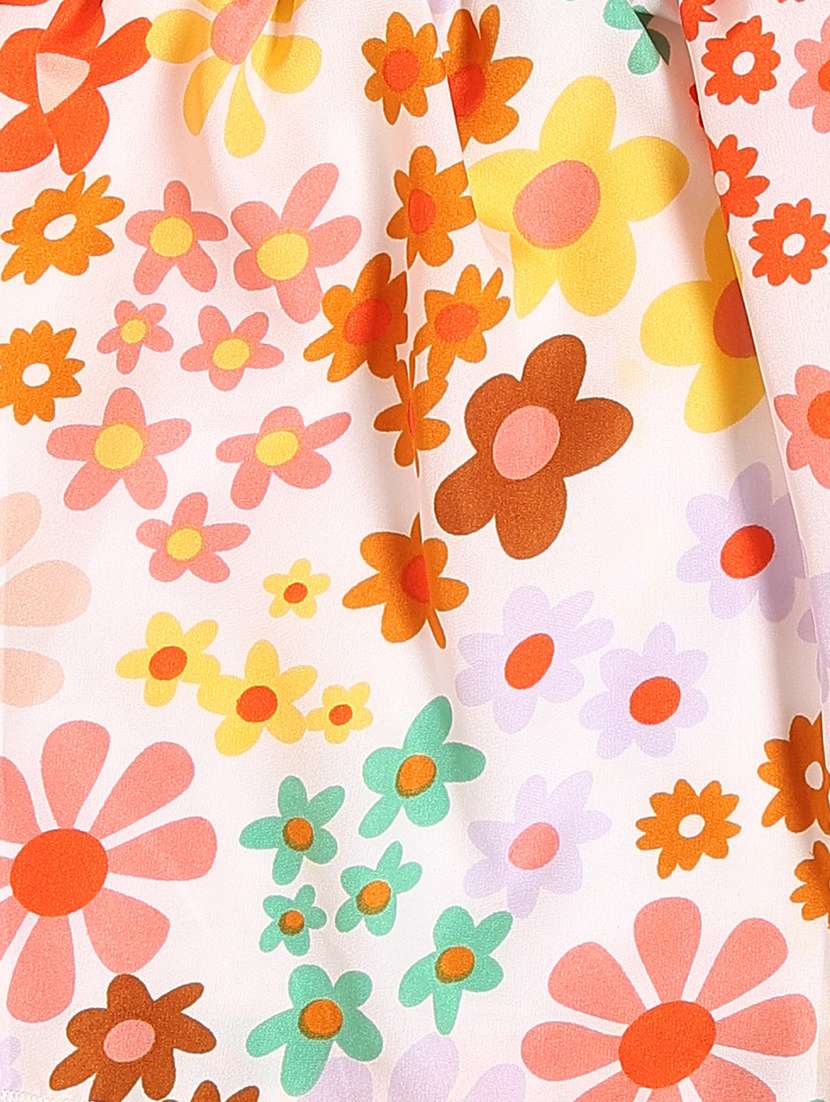 multi colored polyester flared skirt - 22310378 -  Standard Image - 3