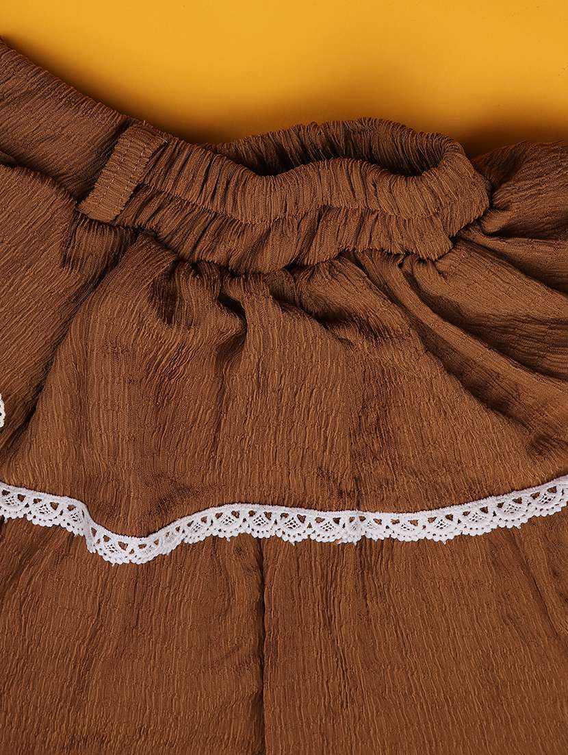 brown cotton combo infant twin set - 22310424 -  Standard Image - 5