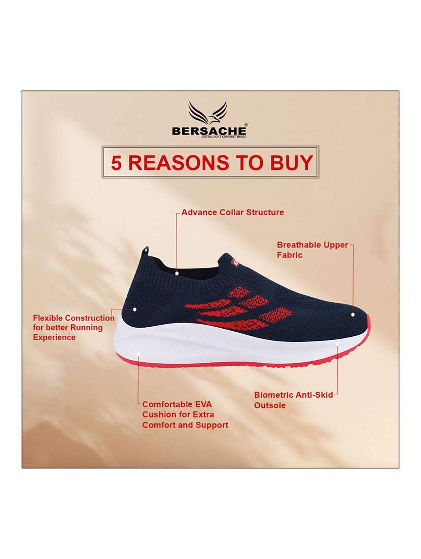 men navy blue slip on sport shoe - 22310472 -  Standard Image - 3