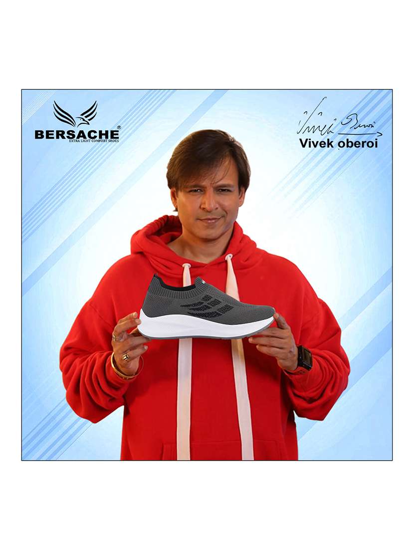 men grey slip on sport shoe - 22310473 -  Standard Image - 5