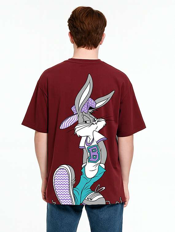 men printed short sleeve oversized t-shirt