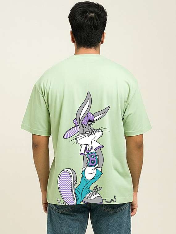 men printed short sleeve oversized t-shirt