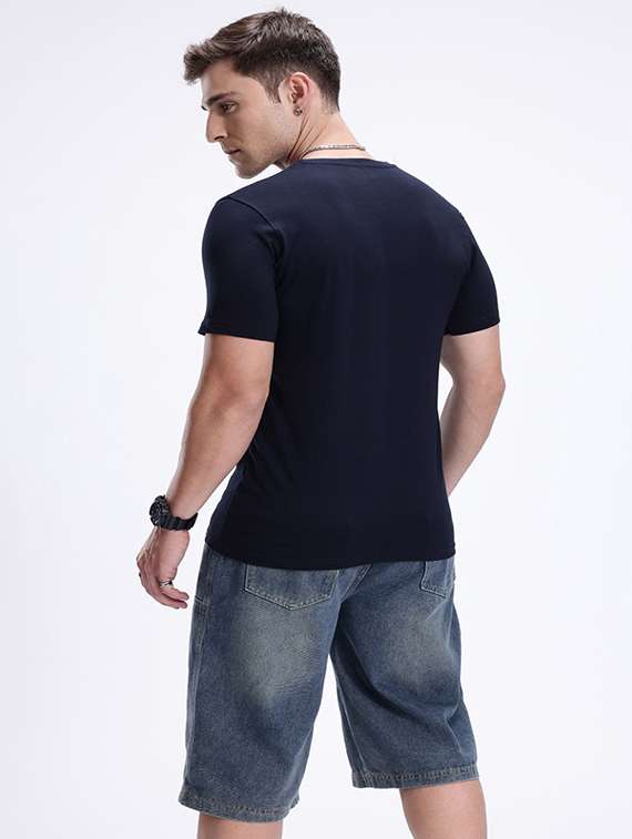 Men Front Print Short Sleeve Regular Fit T-shirt - 22311086 -  Standard Image - 3