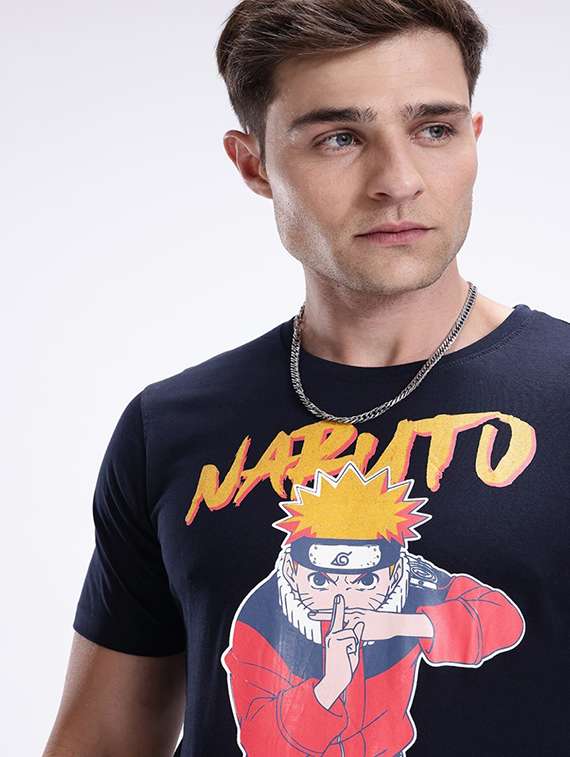Men Front Print Short Sleeve Regular Fit T-shirt - 22311086 -  Standard Image - 5
