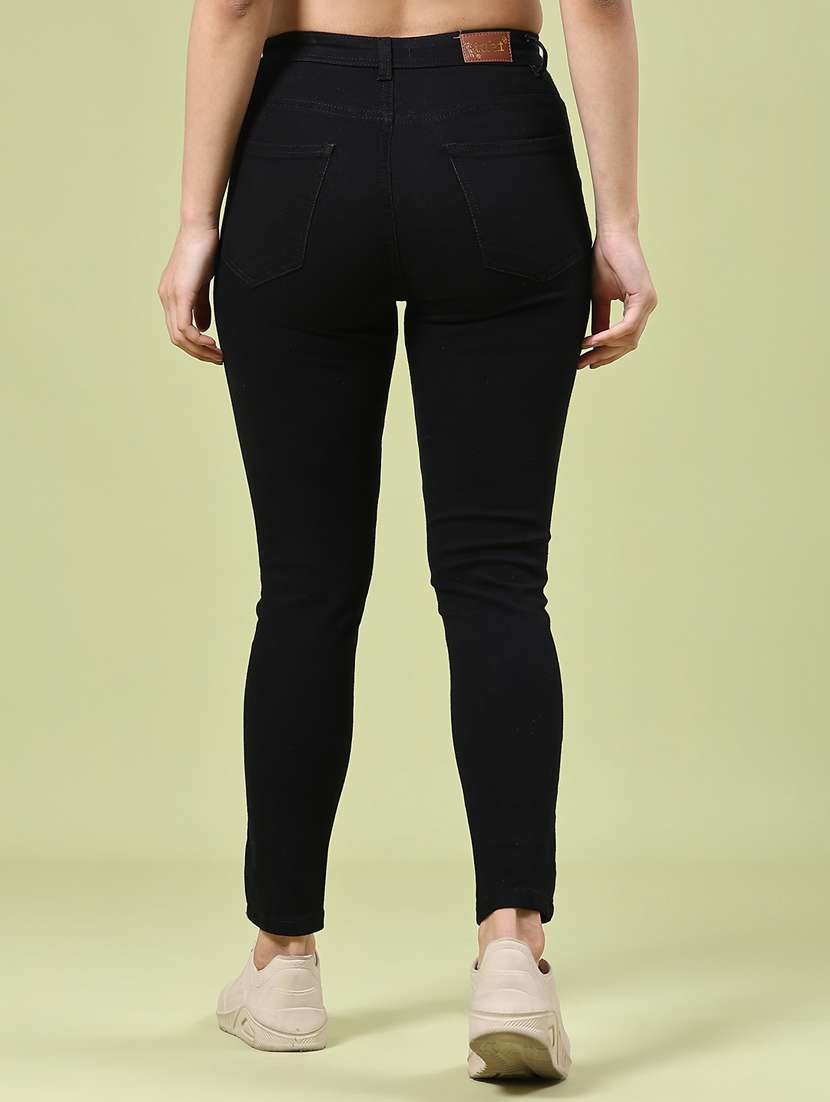 women solid mid rise slim fit jeans - 22311697 -  Standard Image - 3