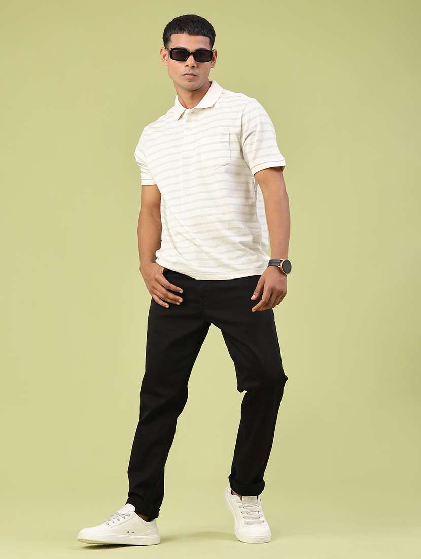 men plain mid rise full length jeans - 22311896 -  Standard Image - 5