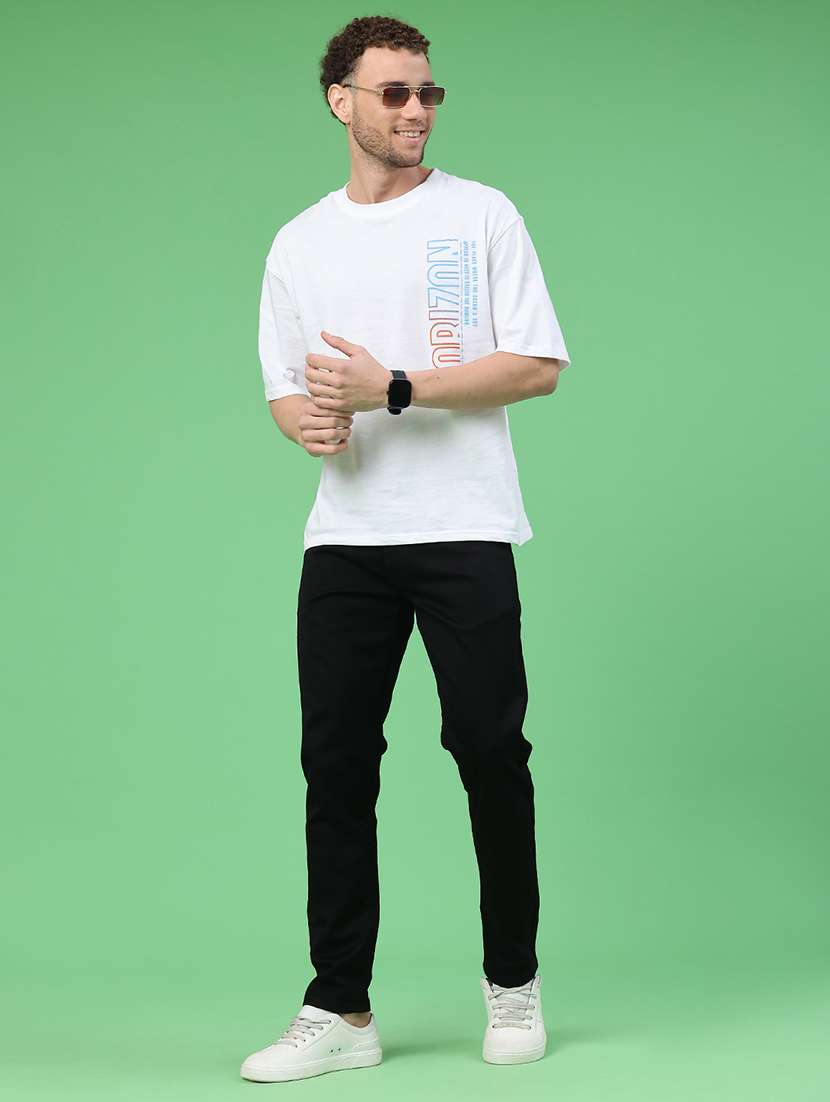 men plain mid rise full length jeans - 22311897 -  Standard Image - 5