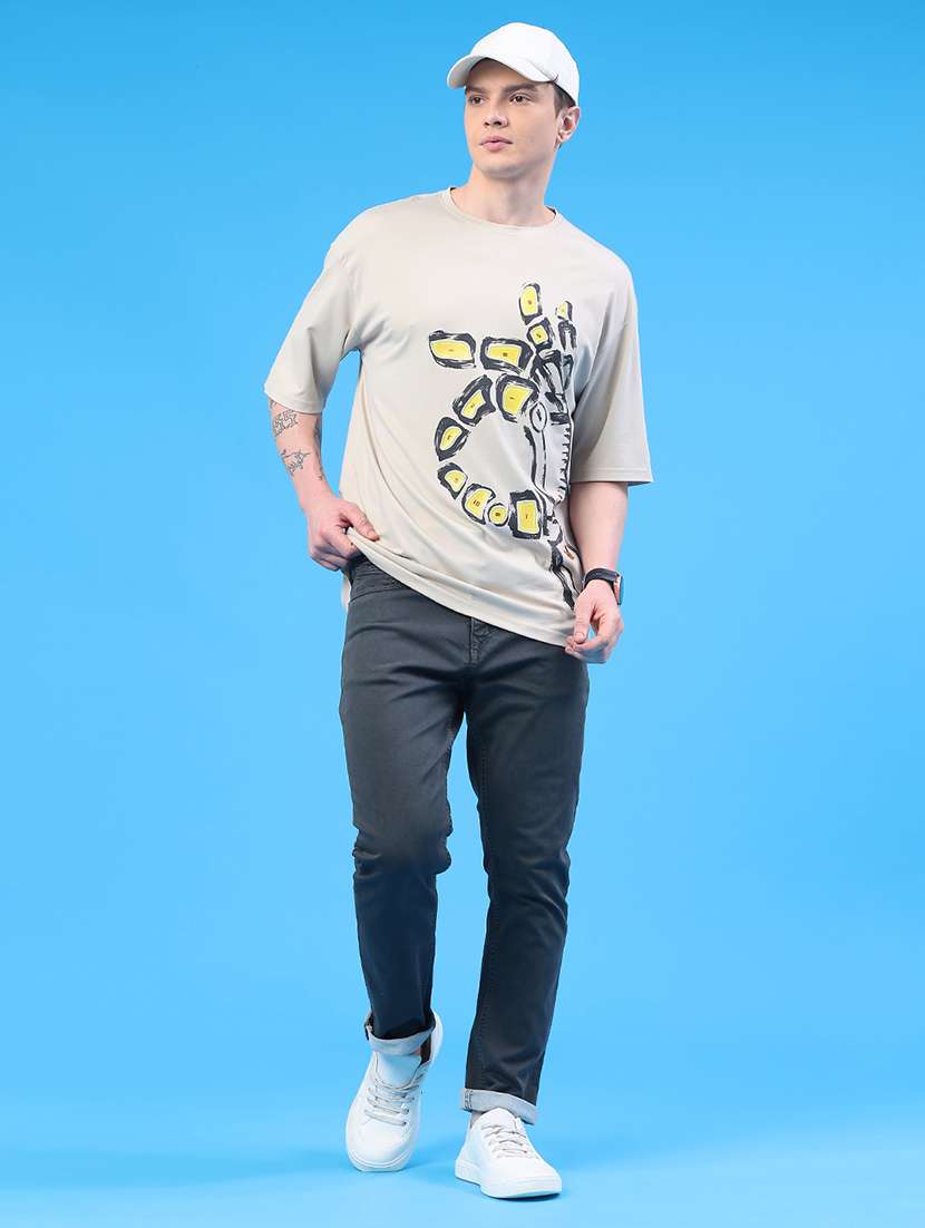 men plain mid rise full length jeans - 22311908 -  Standard Image - 5