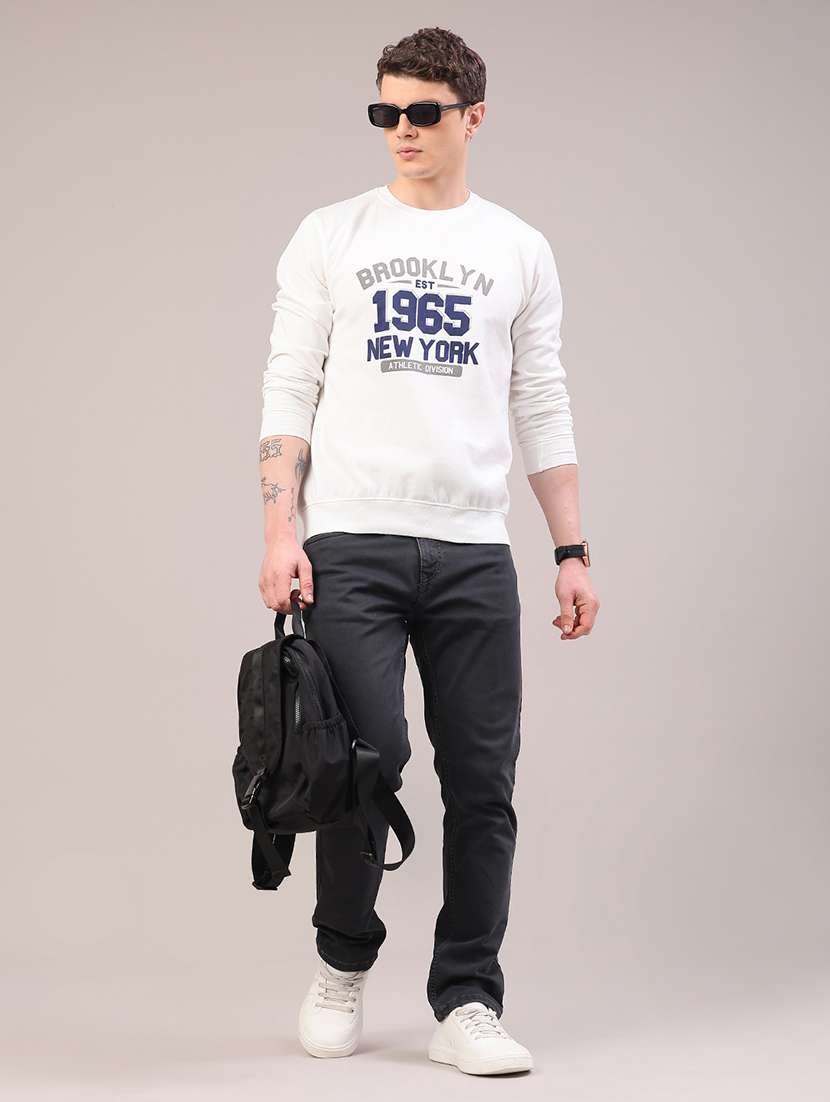 men plain mid rise full length jeans - 22311910 -  Standard Image - 5