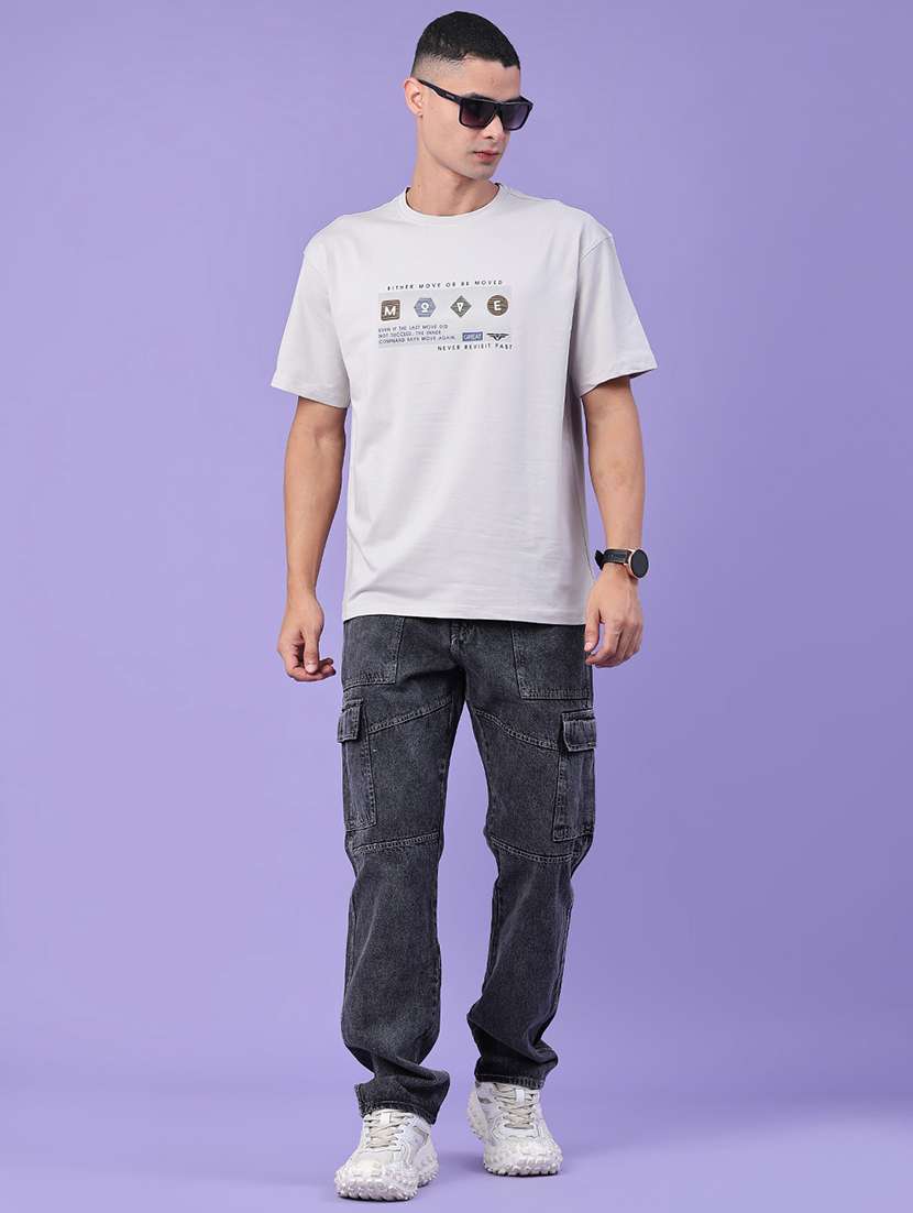 Men Washed Mid Rise Regular Fit Cargo Pant - 22311942 -  Standard Image - 5