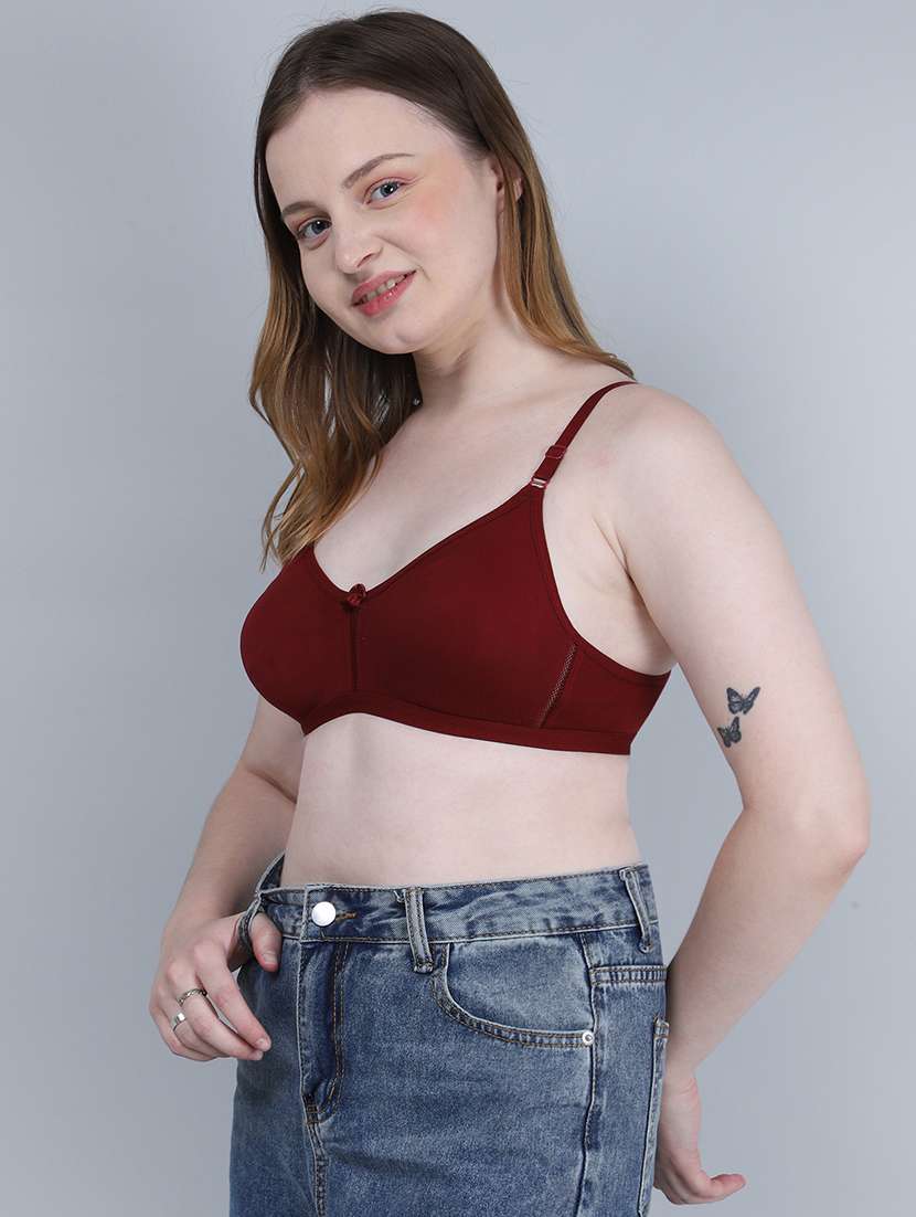women solid non wired t-shirt bra