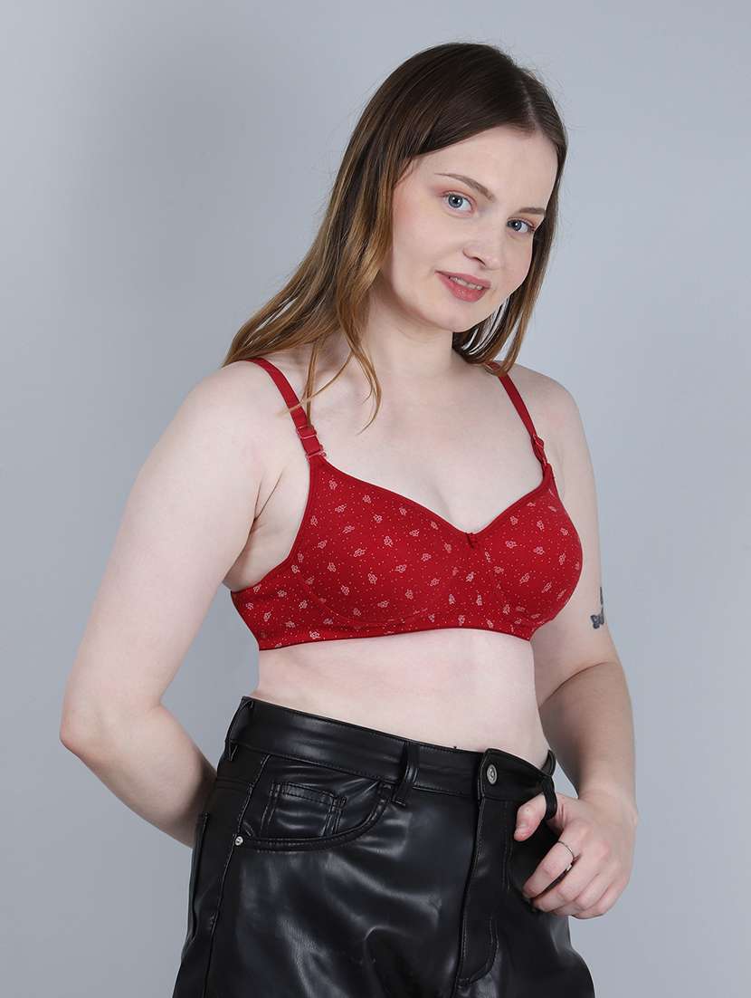 women printed non wired t-shirt bra