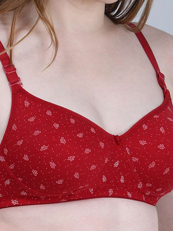 women printed non wired t-shirt bra - 22312618 -  Standard Image - 5