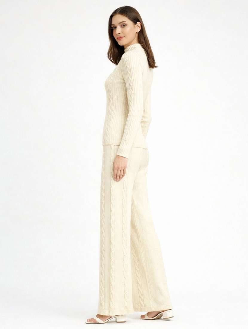 women solid winter wear co-ord set - 22312661 -  Standard Image - 3