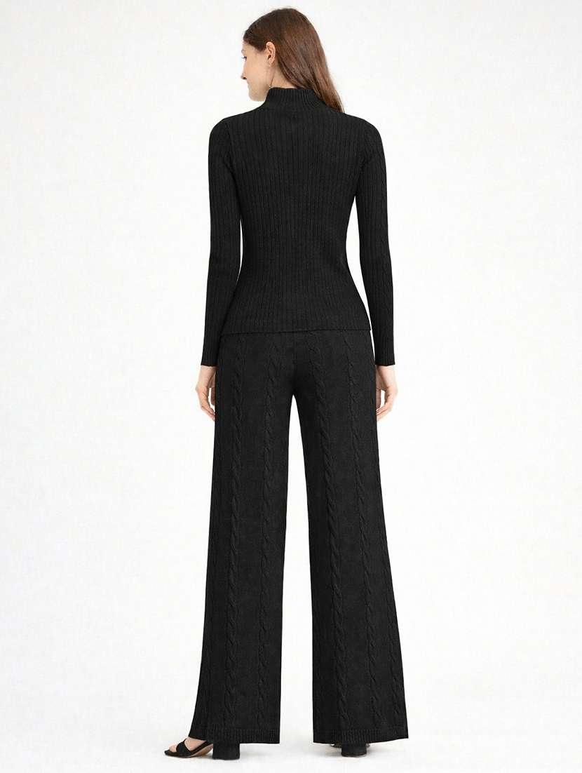 women solid winter wear co-ord set - 22312662 -  Standard Image - 3