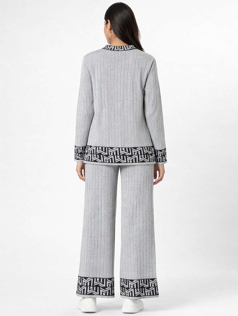 women solid winter wear co-ord set - 22312664 -  Standard Image - 3