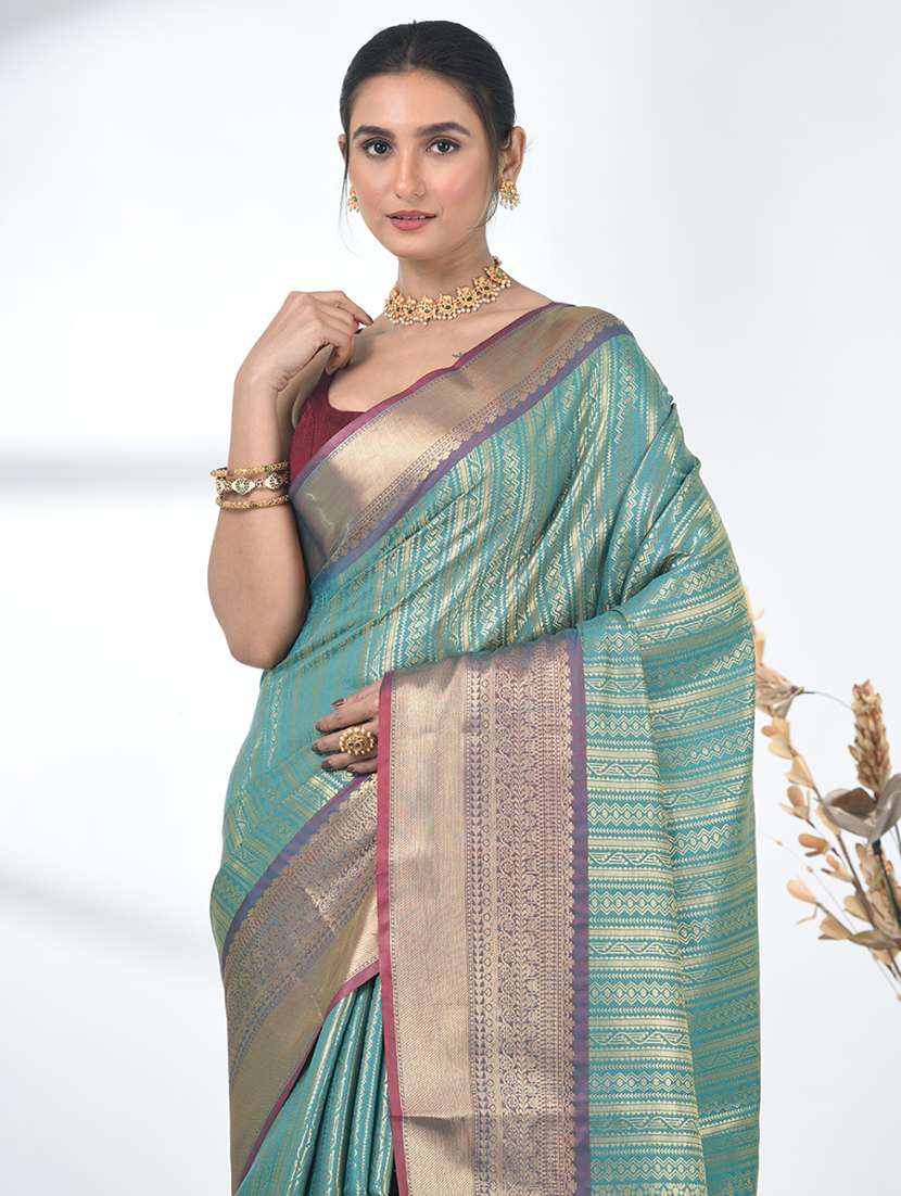 women self design bordered saree with blouse - 22312690 -  Standard Image - 3