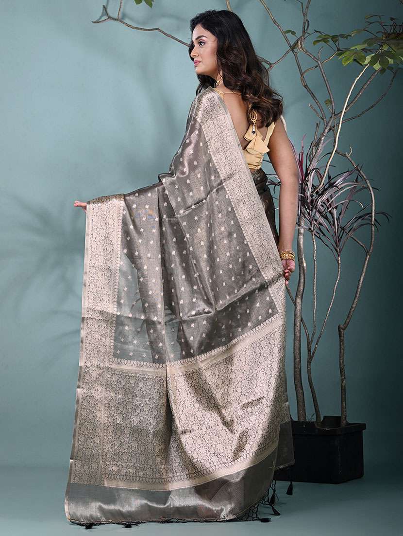 women self design bordered saree with blouse - 22312703 -  Standard Image - 3