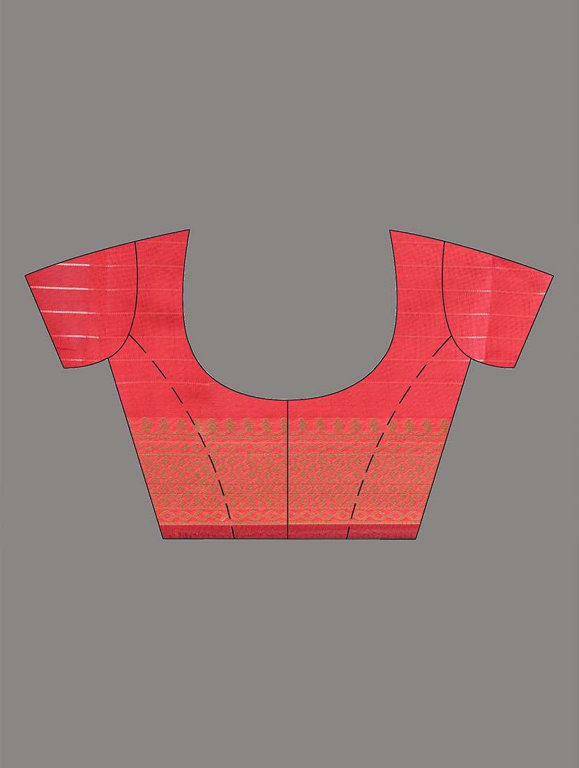 women checkered bordered saree with blouse - 22312706 -  Standard Image - 5