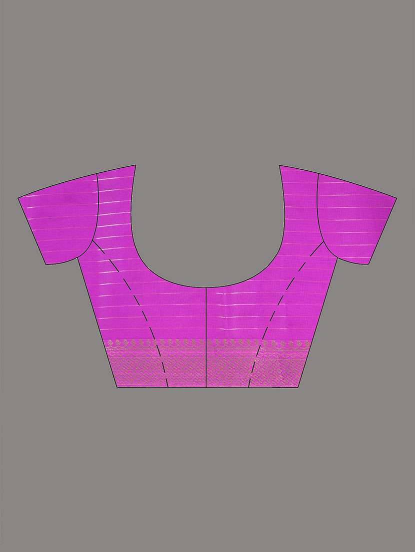 women checkered bordered saree with blouse - 22312708 -  Standard Image - 5