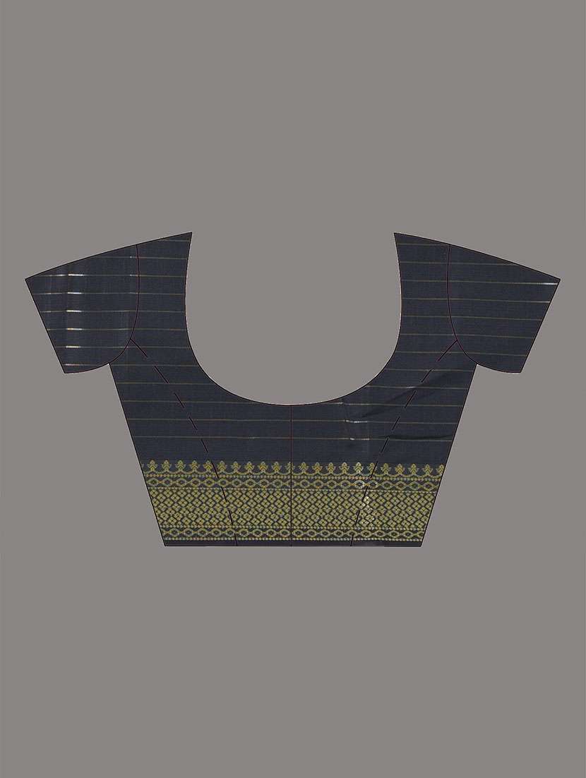 women checkered bordered saree with blouse - 22312709 -  Standard Image - 5