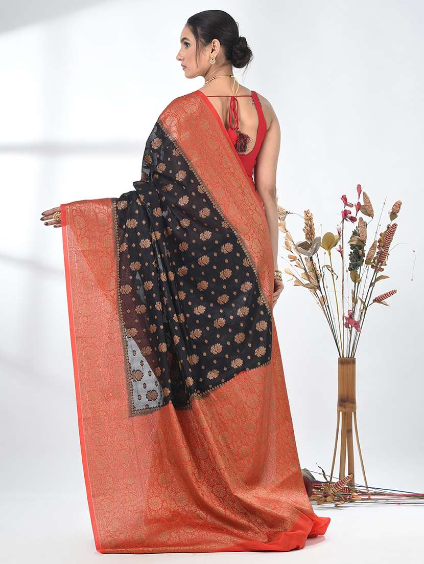 women self design bordered saree with blouse - 22312715 -  Standard Image - 3