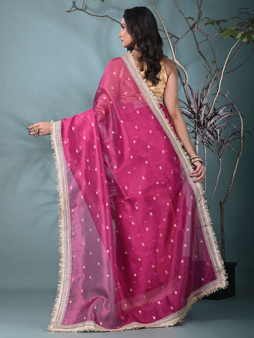 women self design bordered saree with blouse - 22312740 -  Standard Image - 3