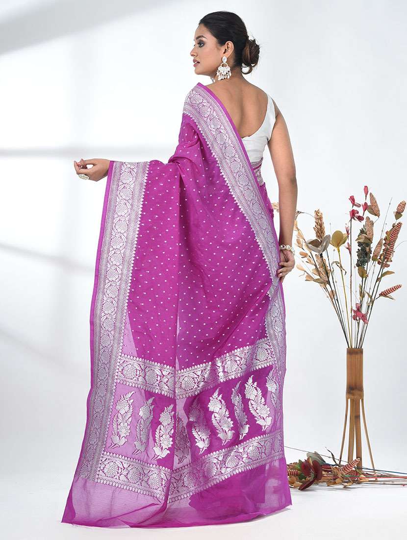 women self design bordered saree with blouse - 22312751 -  Standard Image - 3