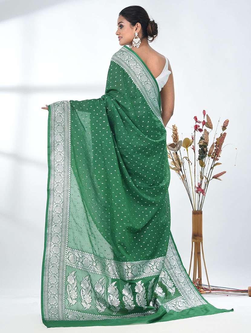 women self design bordered saree with blouse - 22312753 -  Standard Image - 3